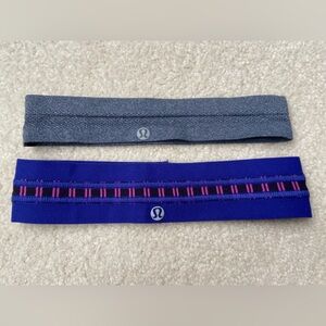 lululemon athletica headbands - Purple with black and pink pattern and Gray